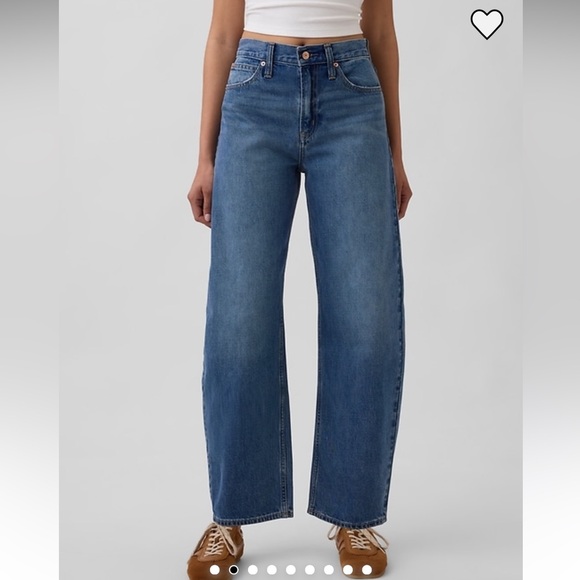 GAP Barrel High Rise Blue Jeans - Picture 5 of 7